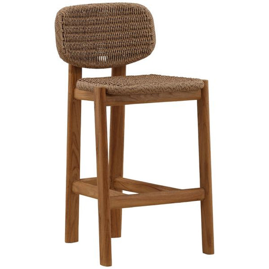 Outdoor Counter Stool, Light Brown