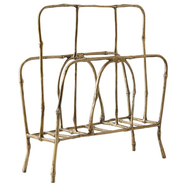 Magazine Rack, Gold Leaf